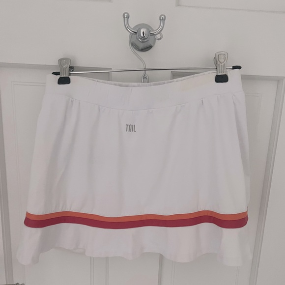 TAIL Activewear Vintage Tennis Skirt 13.5” Pink and Orange Stripe Small - Picture 3 of 14